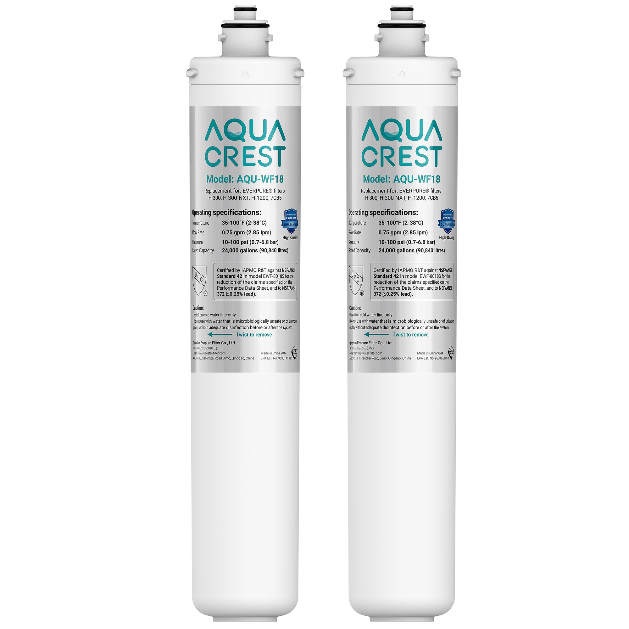 Amazon.com: AQUA CREST H-300 Under Sink Water Filter, Replacement